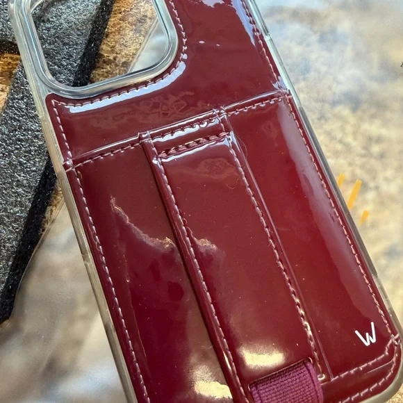 Walli Cherry Glaze Burgundy iPhone 16 Pro Case - Rare - Picture 2 of 3